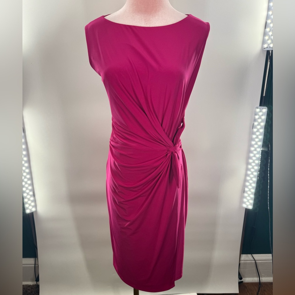EUC Lauren Ralph Lauren Twist Front Dress - Picture 3 of 9